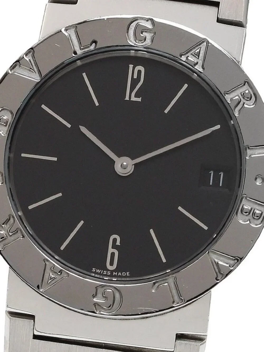 BVLGARI BVLGARIBVLGARI BB30SS Date black Dial Quartz Boy's Watch_948825